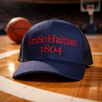 Ble fonse "ImSoHaitian" Hat-RED embroidery