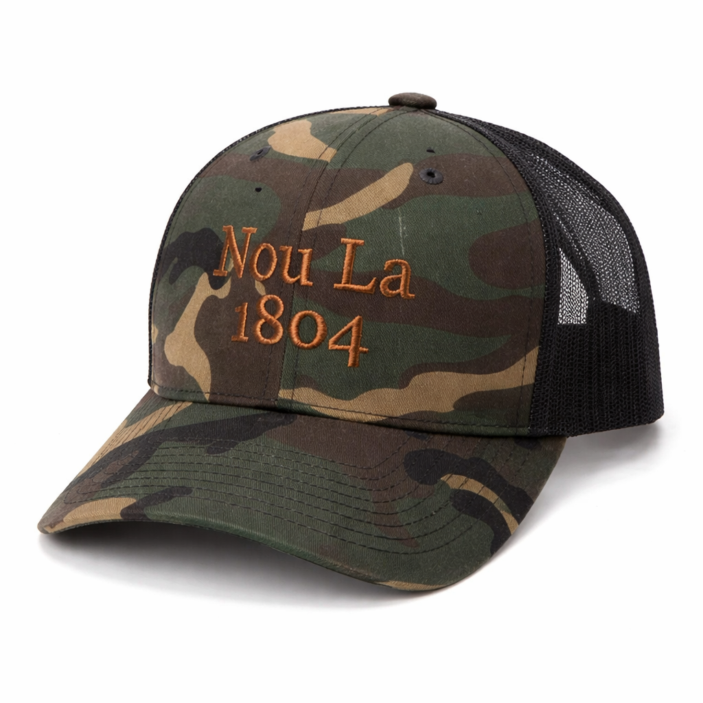 DARK Jardin "Nou La" Hat-BROWN Embroidery