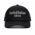 Hot Charbon "ImSoHaitian" Hat- SILVER embroidery