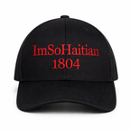 Hot Charbon "ImSoHaitian" Hat-RED embroidery
