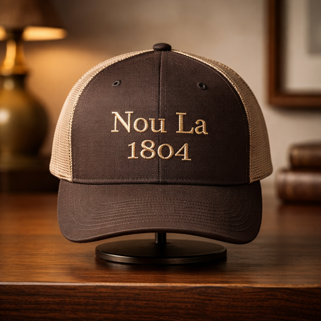 Chocolat Chau "Nou La" Hat- BEIGE Embroidery
