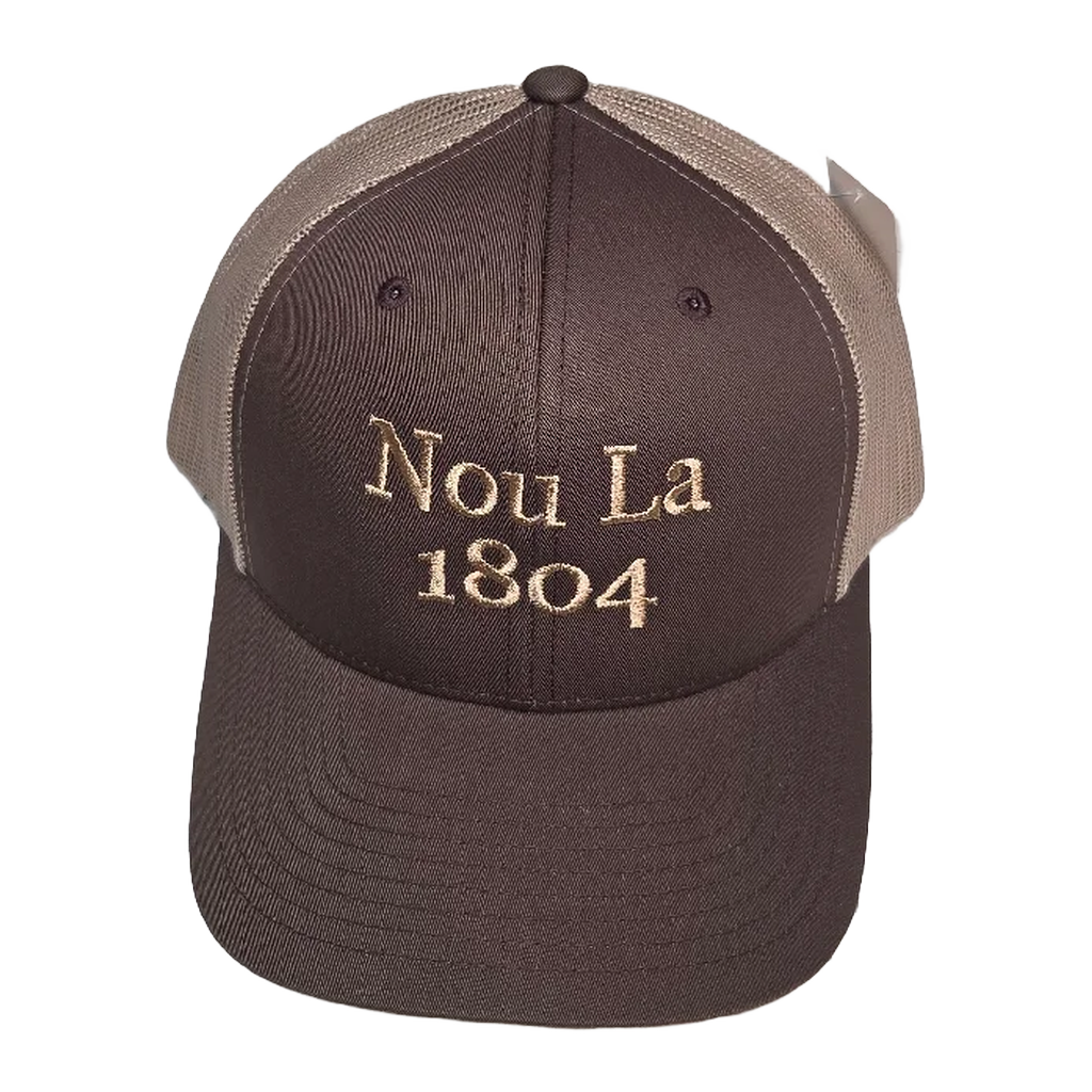 Chocolat Chau "Nou La" Hat- BEIGE Embroidery