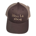 Chocolat Chau "Nou La" Hat- BEIGE Embroidery