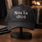 Raje Noir "Nou La" Hat with SILVER Embroidery