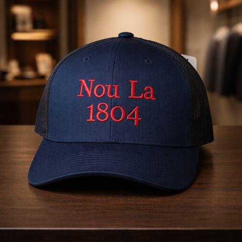 Ble fonse "Nou La" Hat- RED Embroidery