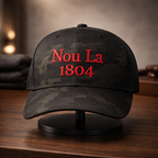 Reje Noir "Nou La" Hat-RED Embroidery