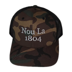DARK Jardin "Nou La" Hat- SILVER Embroidery