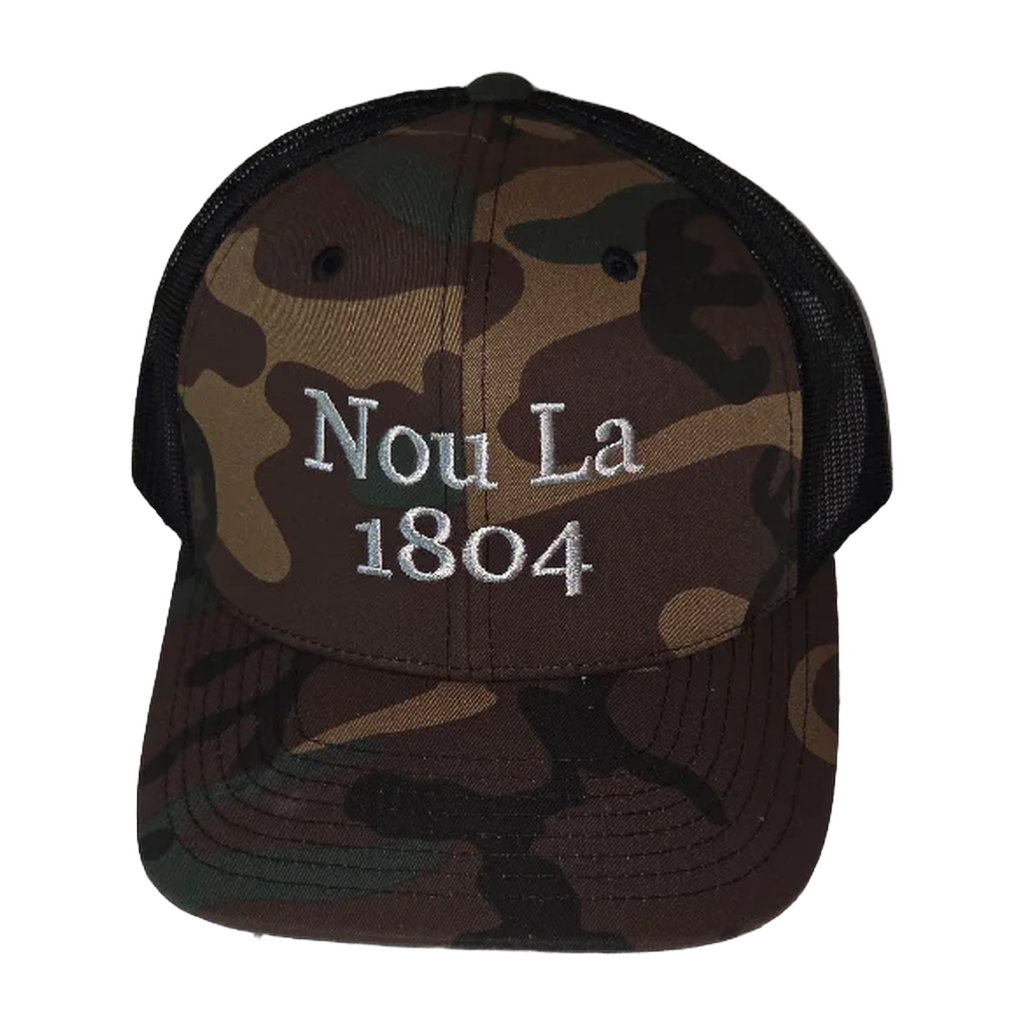 DARK Jardin "Nou La" Hat- SILVER Embroidery