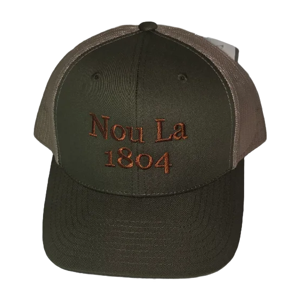 Legume Gou "Nou La" Hat- BROWN Embroidery