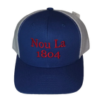 L'union Ayiti "Nou La" Hat- Red Embroidery