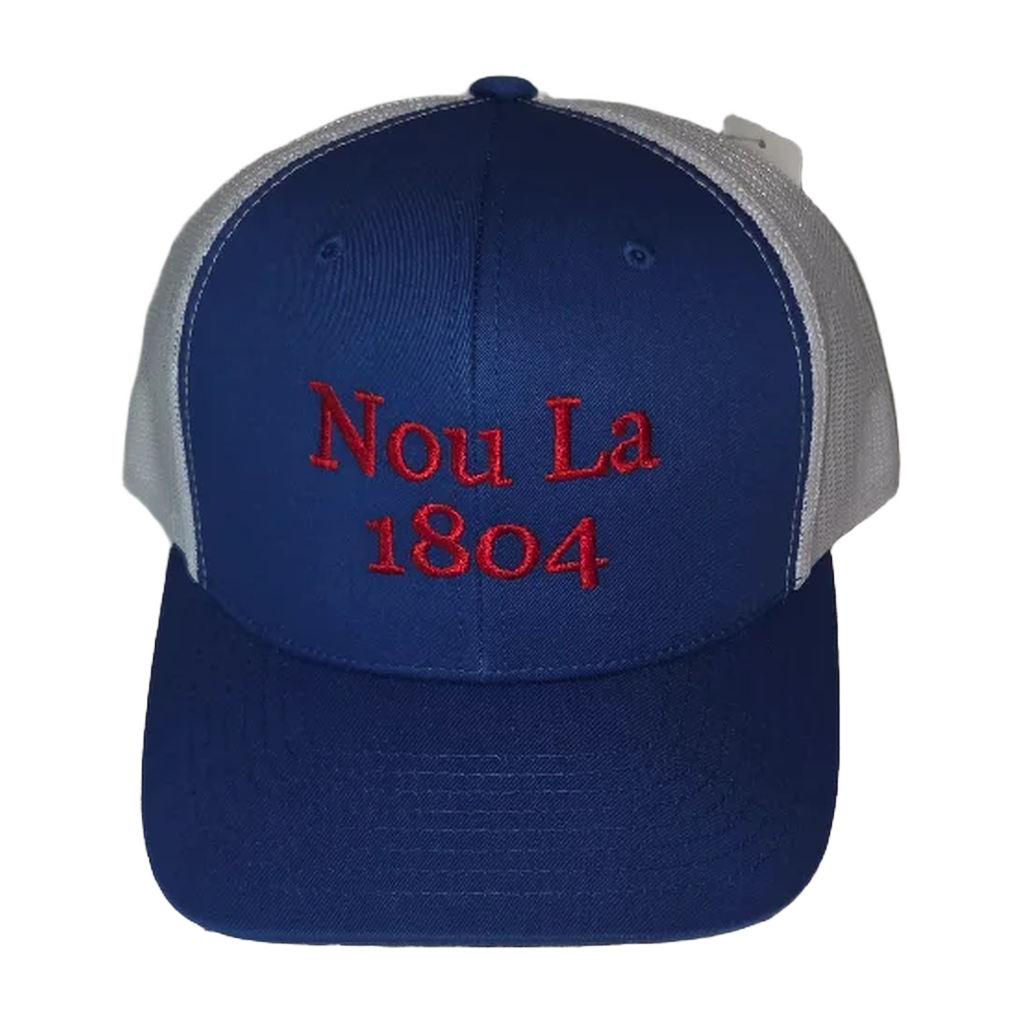 L'union Ayiti "Nou La" Hat- Red Embroidery
