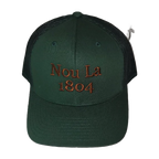 Green Epice "Nou La" Hat- BROWN Embroidery