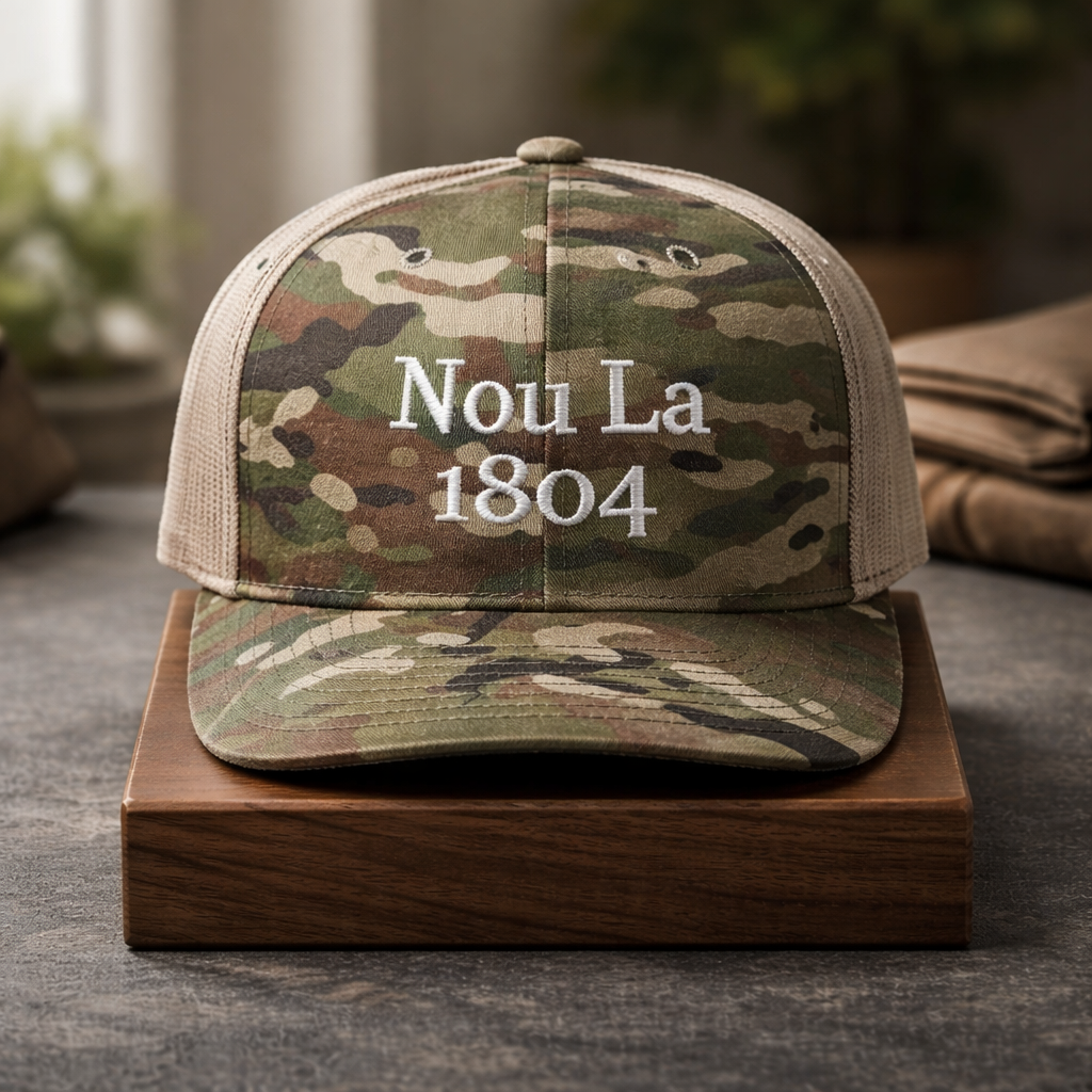Light Jardin & Beige "Nou La" Hat-SILVER Embroidery