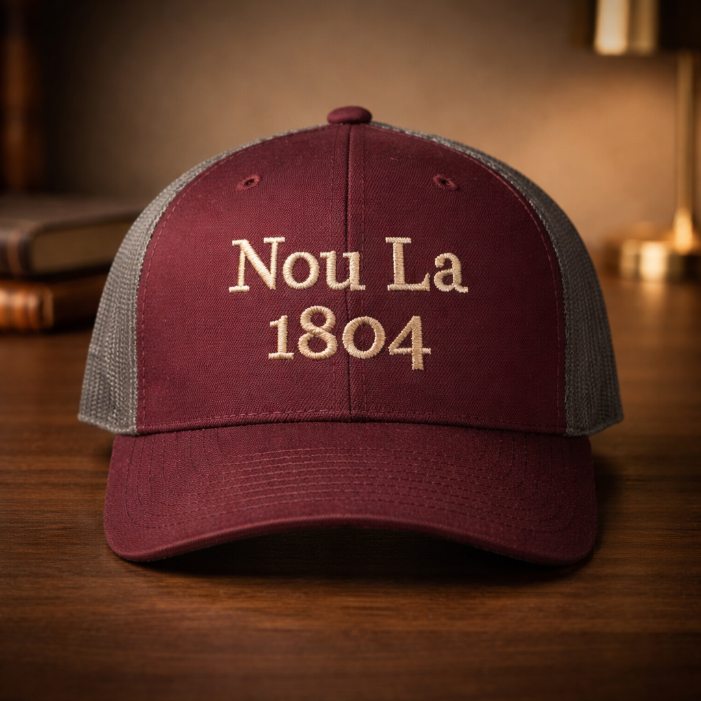 Rich Betterave "Nou La" Hat- BEIGE Embroidery