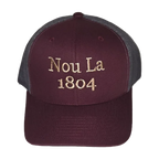 Rich Betterave "Nou La" Hat- BEIGE Embroidery