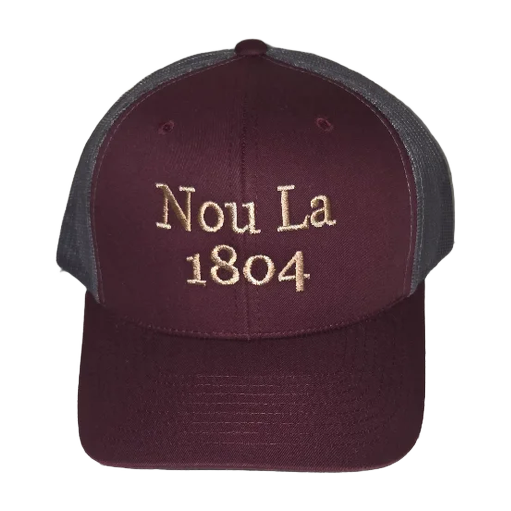 Rich Betterave "Nou La" Hat- BEIGE Embroidery