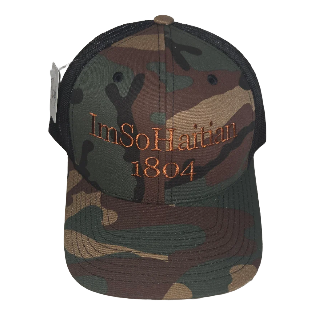 DARK Jardin "ImSoHaitian" Hat-BROWN Embroidery