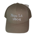 Tres Beige "Nou La" Hat-WHITE Embroidery