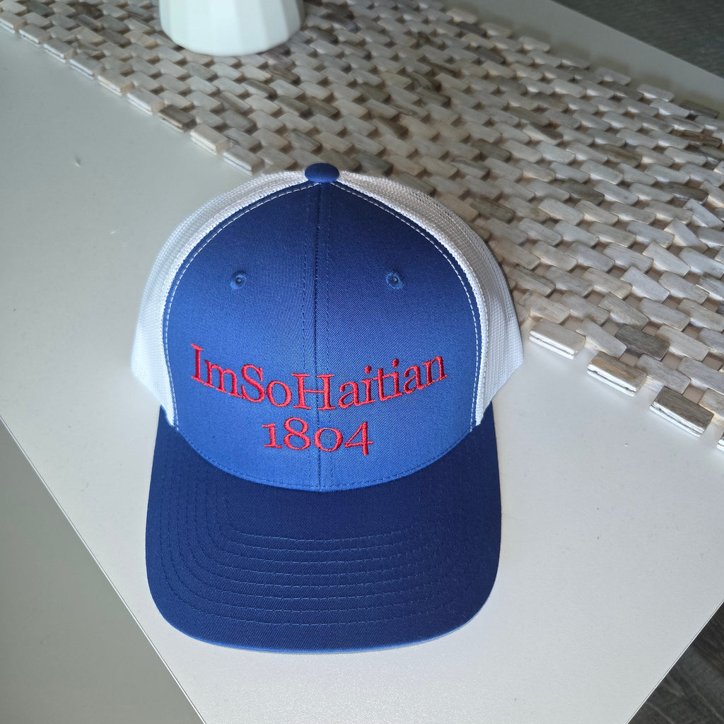L'union Ayiti "ImSoHaitian" Hat- Red Embroidery