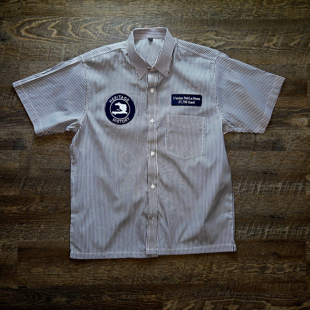 Haitian Stripe Heritage Shirt | Nou La Utility Button-Up
