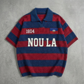 Nou La 1804 Heritage Stripe Knit Polo