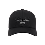 Hot Charbon "ImSoHaitian" Hat-White embroidery