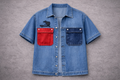 Island Utility - Contrast Pocket Denim Shirt