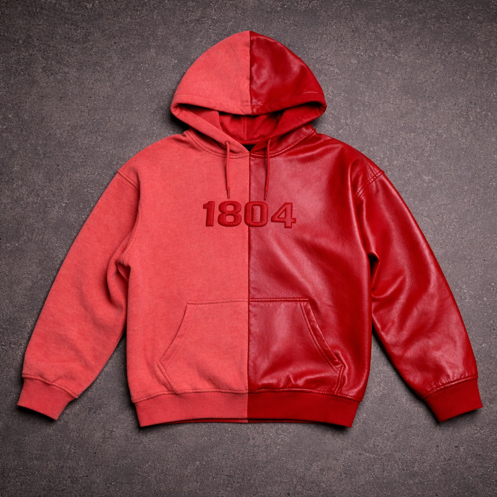 Revolution Split - 1804 Faux Leather Hoodie