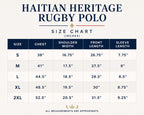 Muted Haitian Heritage Rugby Polo | Nou La Heavyweight French Terry Stripe Shirt