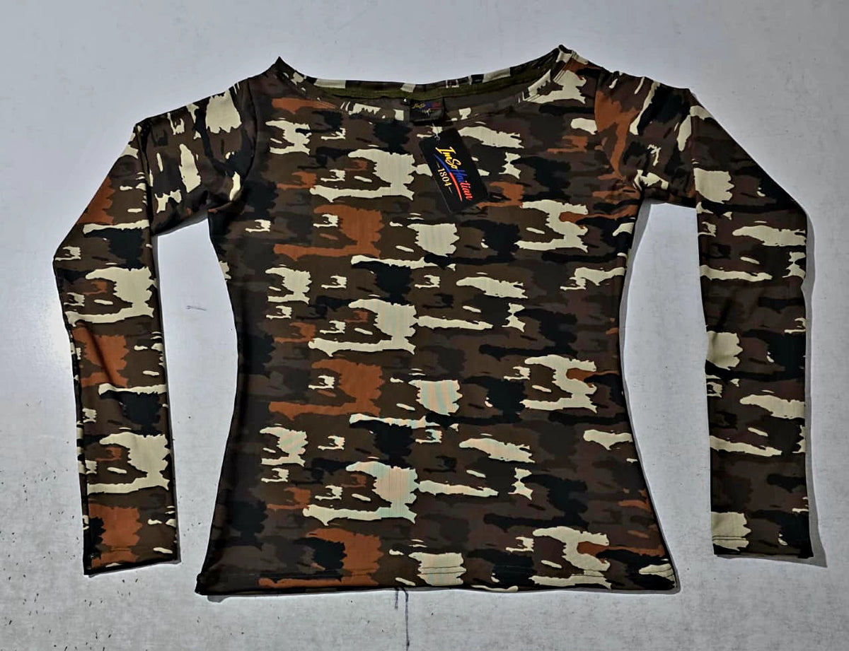 Ayiti in the Wild Camo Mesh Shirt
