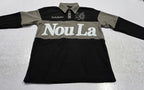 Muted Haitian Heritage Rugby Polo | Nou La Heavyweight French Terry Stripe Shirt