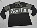 Muted Haitian Heritage Rugby Polo | Nou La Heavyweight French Terry Stripe Shirt