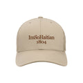Tres Beige "ImSoHaitian" Hat-BROWN Embroidery