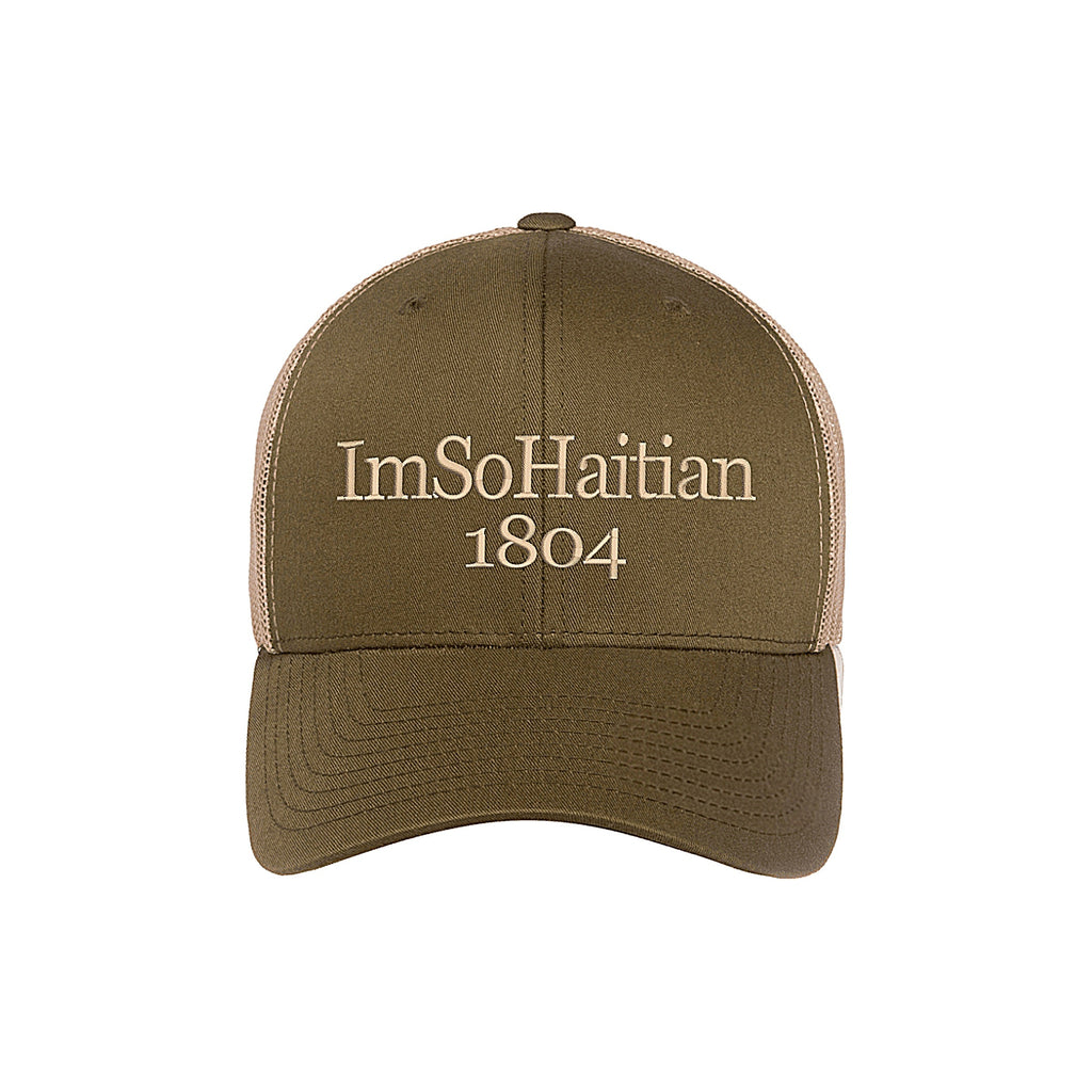 Legume Gou "ImSoHaitian" Hat-BEIGE Embroidery