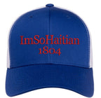 L'union Ayiti "ImSoHaitian" Hat- Red Embroidery