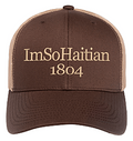 Chokola "ImSoHaitian" Hat-Beige Embroidery