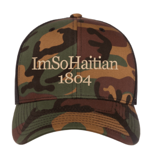 DARK Jardin "ImSoHaitian" Hat-BEIGE Embroidery