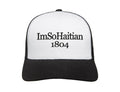 Noir et Blanc "ImSoHaitian" Hat-BLACK Embroidery