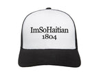 Noir et Blanc "ImSoHaitian" Hat-BLACK Embroidery