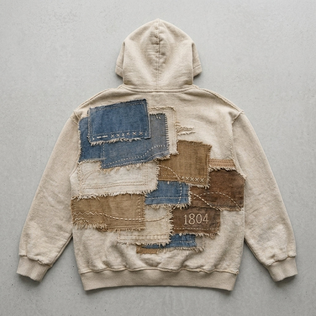 Nou La 1804 Patchwork Heritage Hoodie