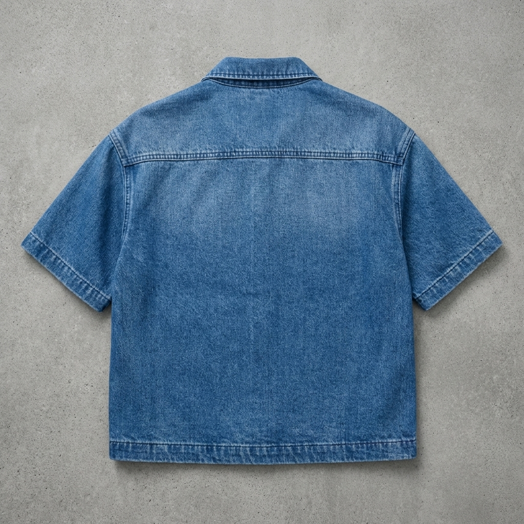 Island Utility - Contrast Pocket Denim Shirt
