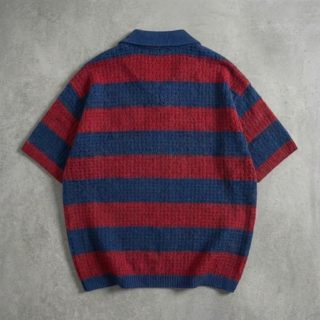 Nou La 1804 Heritage Stripe Knit Polo