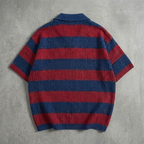Nou La 1804 Heritage Stripe Knit Polo