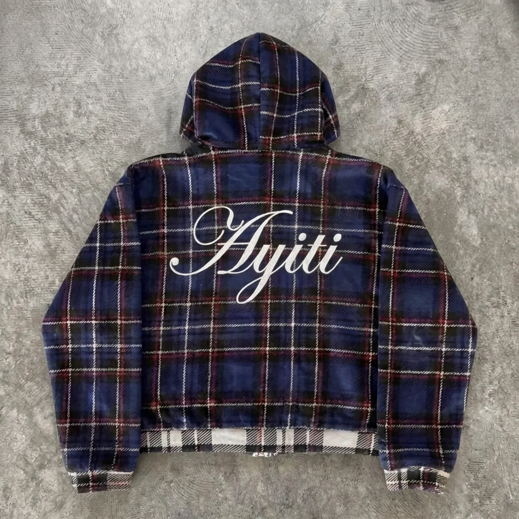 Elite Plaid - Nou La Zip Hoodie