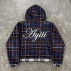 Elite Plaid - Nou La Zip Hoodie