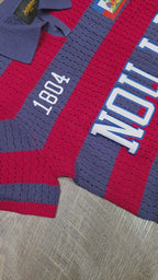 LIGHTWEIGHT Loose knit Haiti 1804 Polo Shirt | Nou La Heritage Stripe Knit Polo