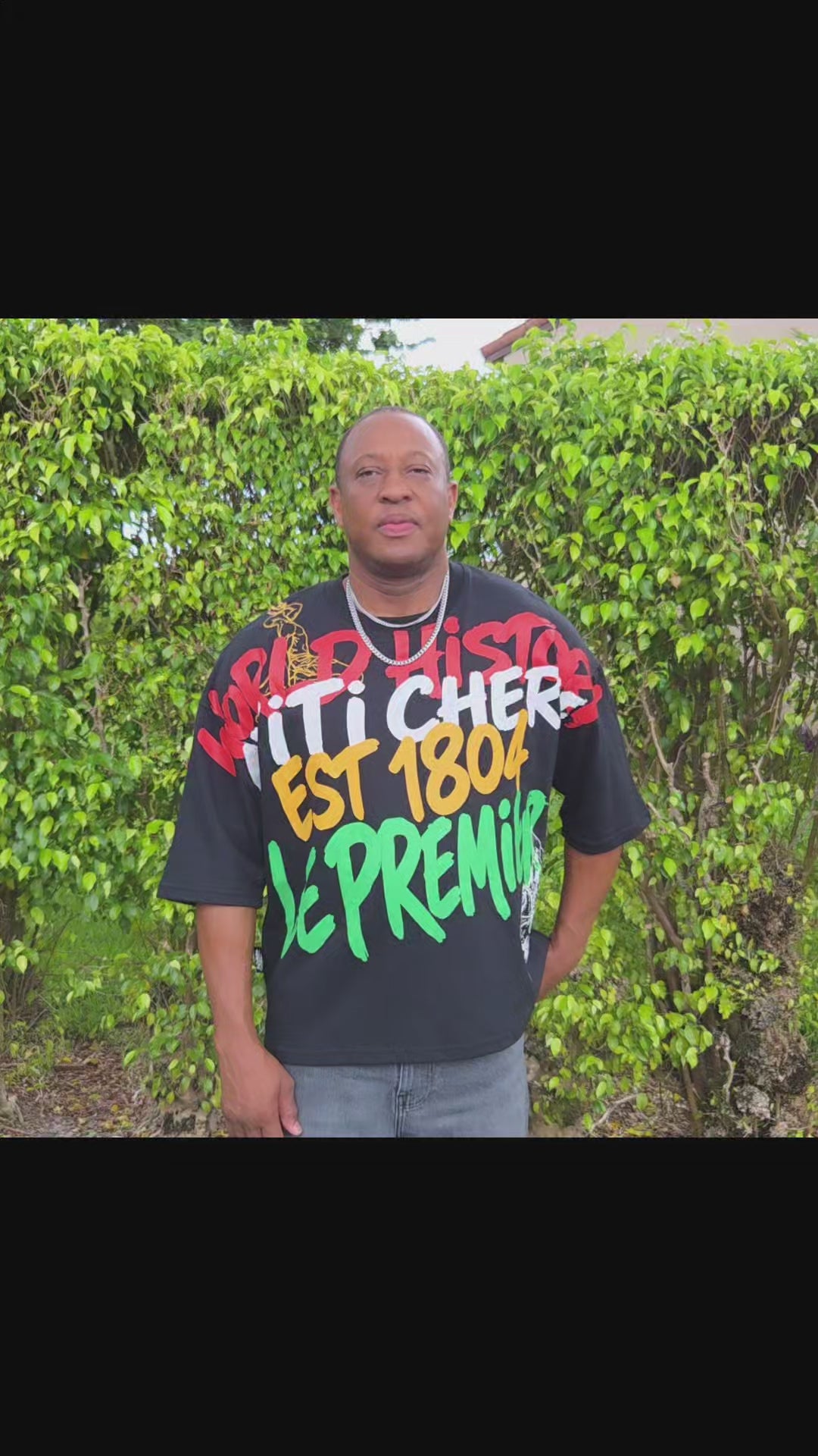 Ayiti Graffiti World History Tee- Black