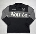 Muted Haitian Heritage Rugby Polo | Nou La Heavyweight French Terry Stripe Shirt